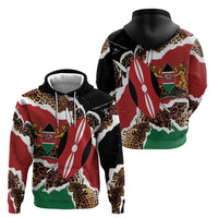Kenya Grunge Hoodie Mix Animal Skin Pattern - Wonder Print Shop