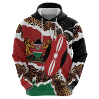 Kenya Grunge Hoodie Mix Animal Skin Pattern - Wonder Print Shop