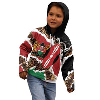Kenya Grunge Kid Hoodie Mix Animal Skin Pattern - Wonder Print Shop
