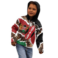 Kenya Grunge Kid Hoodie Mix Animal Skin Pattern - Wonder Print Shop