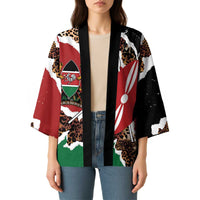 Kenya Grunge Kimono Mix Animal Skin Pattern - Wonder Print Shop