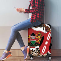 Kenya Grunge Luggage Cover Mix Animal Skin Pattern - Wonder Print Shop