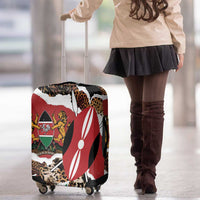 Kenya Grunge Luggage Cover Mix Animal Skin Pattern - Wonder Print Shop