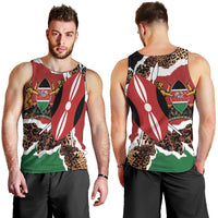 Kenya Grunge Men Tank Top Mix Animal Skin Pattern - Wonder Print Shop