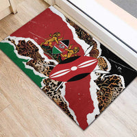 Kenya Grunge Rubber Doormat Mix Animal Skin Pattern - Wonder Print Shop