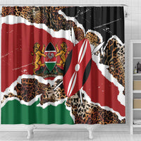 Kenya Grunge Shower Curtain Mix Animal Skin Pattern - Wonder Print Shop