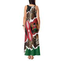 Kenya Grunge Tank Maxi Dress Mix Animal Skin Pattern - Wonder Print Shop