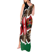 Kenya Grunge Tank Maxi Dress Mix Animal Skin Pattern - Wonder Print Shop