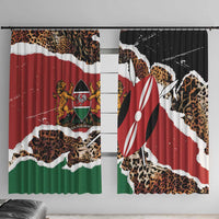 Kenya Grunge Window Curtain Mix Animal Skin Pattern - Wonder Print Shop