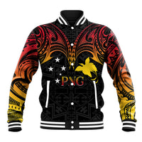 Papua New Guinea Baseball Jacket 48th Independence Anniversary Gradient LT7 - Wonder Print Shop
