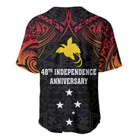 Papua New Guinea Baseball Jersey 48th Independence Anniversary Gradient LT7 - Wonder Print Shop