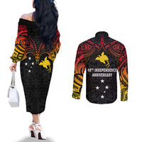 papua-new-guinea-couples-matching-off-the-shoulder-long-sleeve-dress-and-long-sleeve-button-shirts-48th-independence-anniversary-gradient