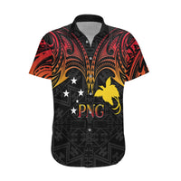 Papua New Guinea Hawaiian Shirt 48th Independence Anniversary Gradient - Wonder Print Shop