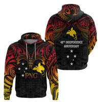 Papua New Guinea Hoodie 48th Independence Anniversary Gradient - Wonder Print Shop