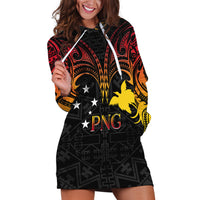 Papua New Guinea Hoodie Dress 48th Independence Anniversary Gradient - Wonder Print Shop
