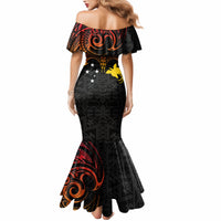 Papua New Guinea Mermaid Dress 48th Independence Anniversary Gradient - Wonder Print Shop
