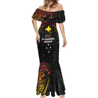 Papua New Guinea Mermaid Dress 48th Independence Anniversary Gradient - Wonder Print Shop