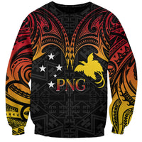 Papua New Guinea Sweatshirt 48th Independence Anniversary Gradient - Wonder Print Shop