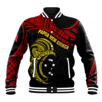 Papua New Guinea Baseball Jacket 48th Independence Anniversary Bird-of-Paradise Tribal Art LT7 - Wonder Print Shop