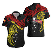 Papua New Guinea Hawaiian Shirt 48th Independence Anniversary Bird-of-Paradise Tribal Art - Wonder Print Shop