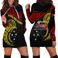 Papua New Guinea Hoodie Dress 48th Independence Anniversary Bird-of-Paradise Tribal Art - Wonder Print Shop