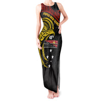 Papua New Guinea Tank Maxi Dress 48th Independence Anniversary Bird-of-Paradise Tribal Art - Wonder Print Shop