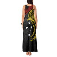 Papua New Guinea Tank Maxi Dress 48th Independence Anniversary Bird-of-Paradise Tribal Art - Wonder Print Shop