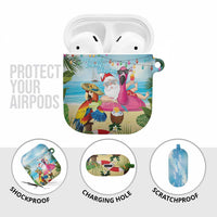 Have Yourself A Beachy Little Christmas AirPods Case with Santa Chilling - Wonder Print Shop