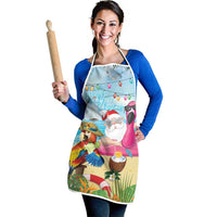 Have Yourself A Beachy Little Christmas Apron with Santa Chilling - Wonder Print Shop