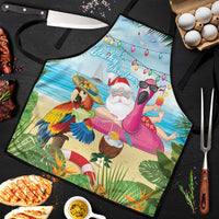 Have Yourself A Beachy Little Christmas Apron with Santa Chilling - Wonder Print Shop