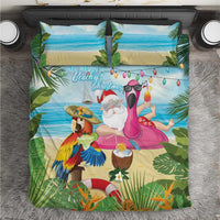 Have Yourself A Beachy Little Christmas Bedding Set with Santa Chilling - Wonder Print Shop