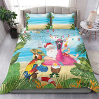 Have Yourself A Beachy Little Christmas Bedding Set with Santa Chilling - Wonder Print Shop