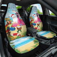Have Yourself A Beachy Little Christmas Car Seat Cover with Santa Chilling - Wonder Print Shop
