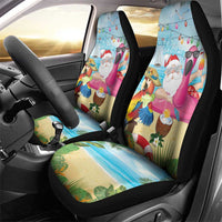 Have Yourself A Beachy Little Christmas Car Seat Cover with Santa Chilling - Wonder Print Shop