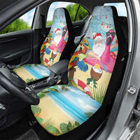 Have Yourself A Beachy Little Christmas Car Seat Cover with Santa Chilling - Wonder Print Shop