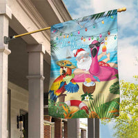 Have Yourself A Beachy Little Christmas Garden Flag with Santa Chilling - Wonder Print Shop