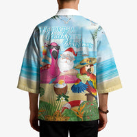 Have Yourself A Beachy Little Christmas Kimono with Santa Chilling - Wonder Print Shop