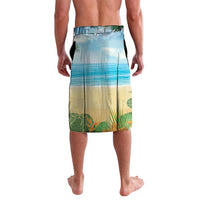 Have Yourself A Beachy Little Christmas Lavalava with Santa Chilling - Wonder Print Shop