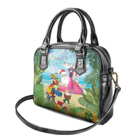 Have Yourself A Beachy Little Christmas Shoulder Handbag with Santa Chilling - Wonder Print Shop