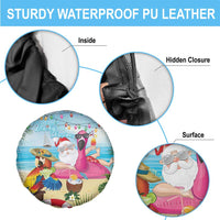 Have Yourself A Beachy Little Christmas Spare Tire Cover with Santa Chilling - Wonder Print Shop