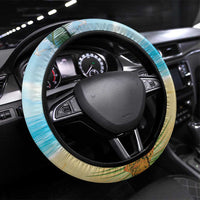 Have Yourself A Beachy Little Christmas Steering Wheel Cover with Santa Chilling - Wonder Print Shop