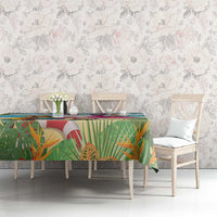 Have Yourself A Beachy Little Christmas Tablecloth with Santa Chilling - Wonder Print Shop