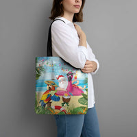 Have Yourself A Beachy Little Christmas Tote Bag with Santa Chilling - Wonder Print Shop