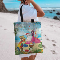 Have Yourself A Beachy Little Christmas Tote Bag with Santa Chilling - Wonder Print Shop