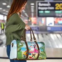 Have Yourself A Beachy Little Christmas Travel Bag with Santa Chilling - Wonder Print Shop