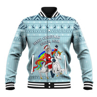 Unicorn - Make Christmas Magical Again Baseball Jacket LT7 - Wonder Print Shop