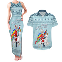 Unicorn - Make Christmas Magical Again Couples Matching Tank Maxi Dress and Hawaiian Shirt LT7 - Wonder Print Shop