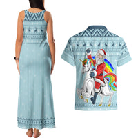 Unicorn - Make Christmas Magical Again Couples Matching Tank Maxi Dress and Hawaiian Shirt LT7 - Wonder Print Shop