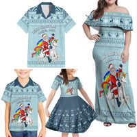 Unicorn - Make Christmas Magical Again Family Matching Off Shoulder Maxi Dress and Hawaiian Shirt LT7 - Wonder Print Shop