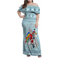 Unicorn - Make Christmas Magical Again Family Matching Off Shoulder Maxi Dress and Hawaiian Shirt LT7 - Wonder Print Shop